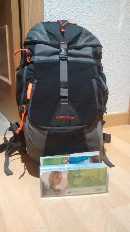Mochila para Inter-Rail