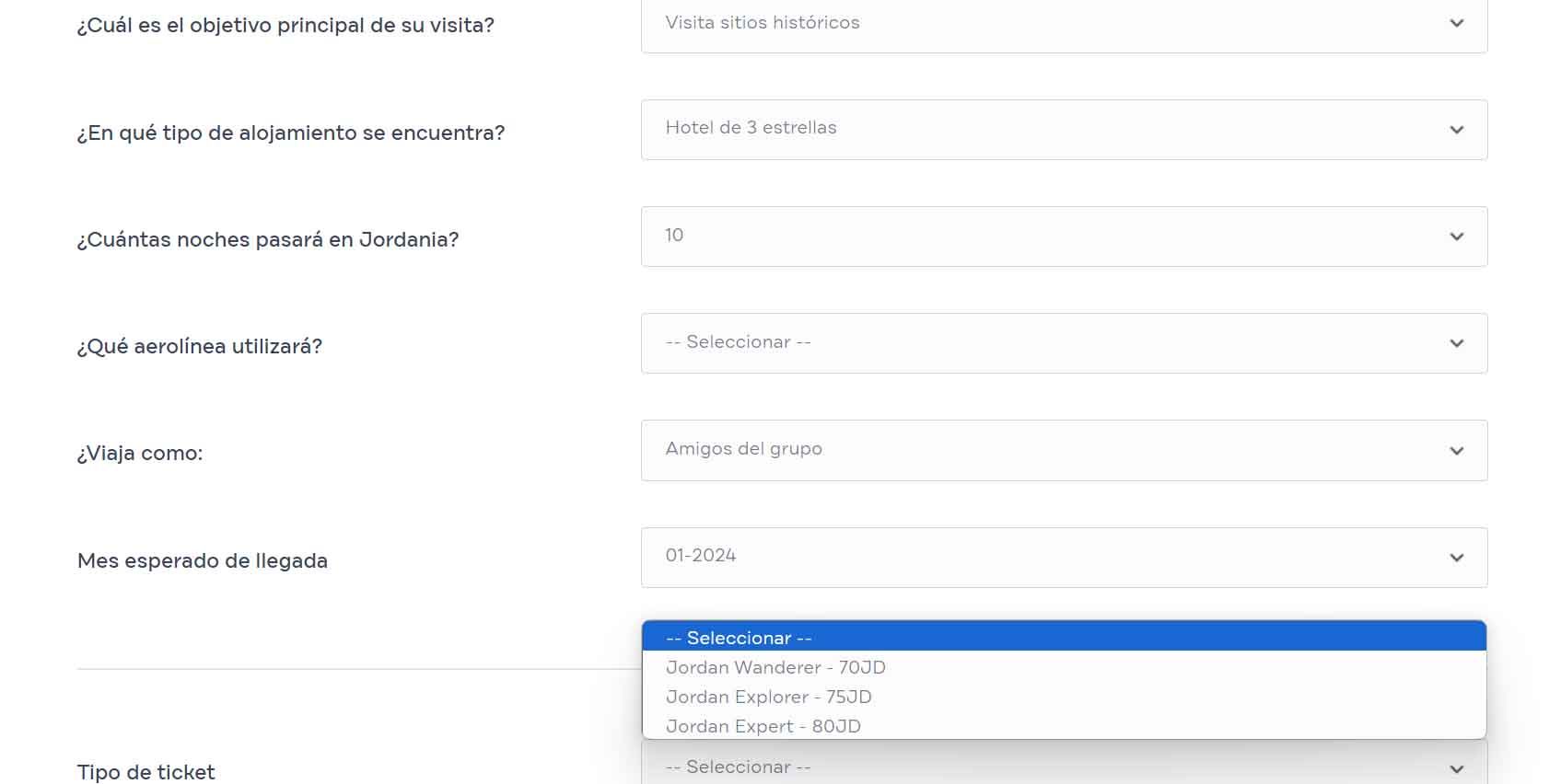 Comprar la Jordan Pass por Internet