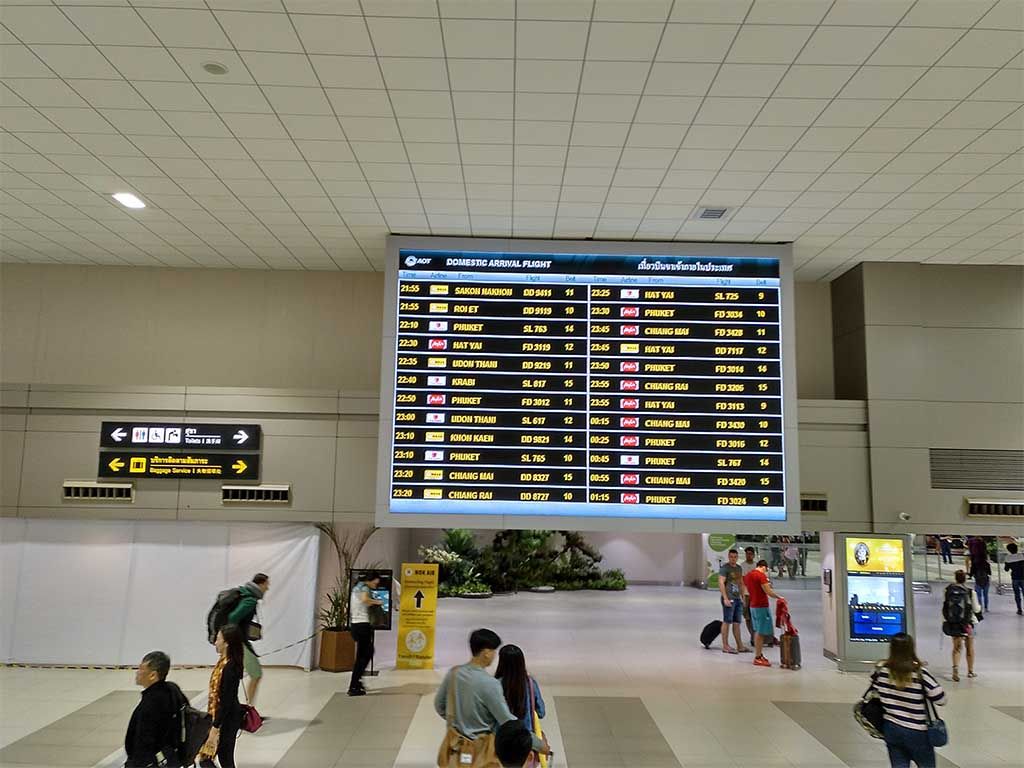 Aeropuerto doméstico de Bangkok, donde puedes cambiar dinero