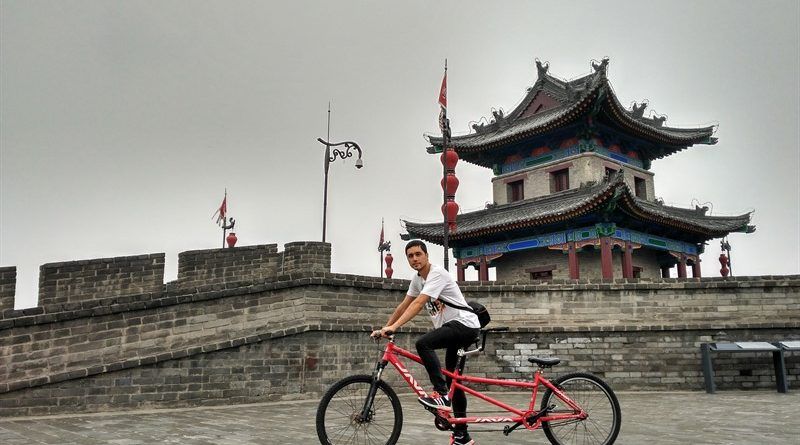 Muralla de Xian en bicicleta