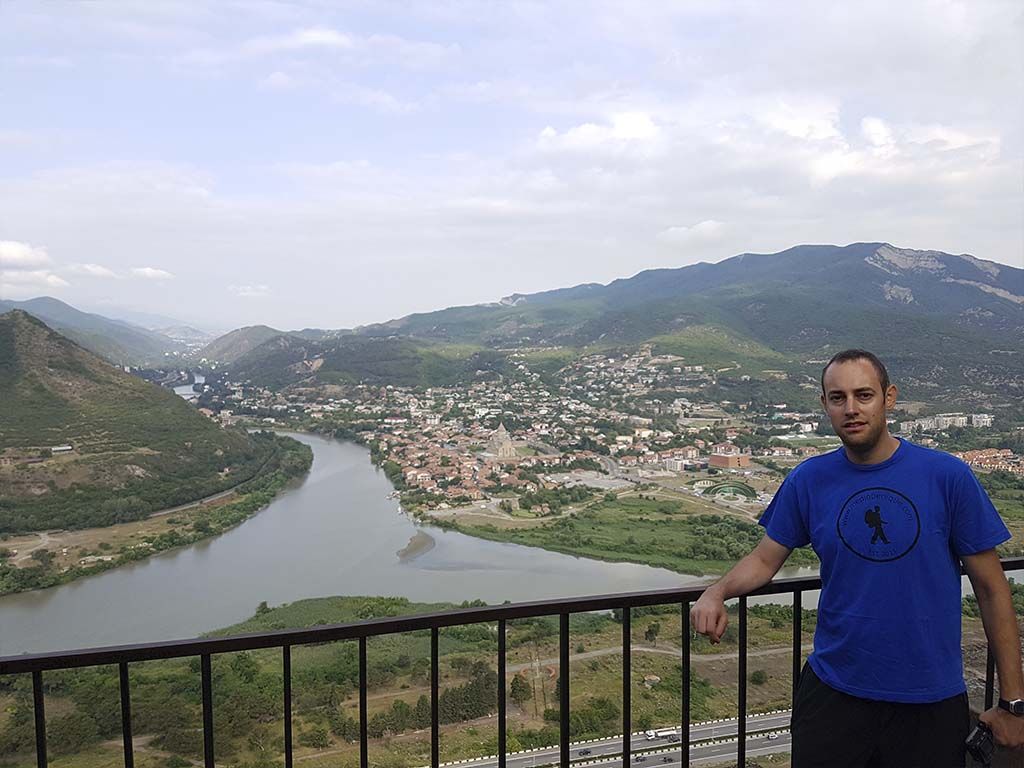 Vistas de Mtshketa, desde el monasterio de Jvari