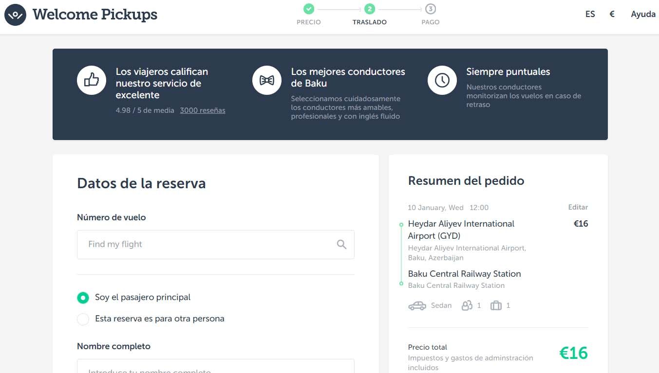 Traslado privado del aeropuerto de Bakú a la ciudad