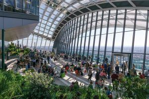 El SkyGarden, una vista panorámica en plena City de Londres