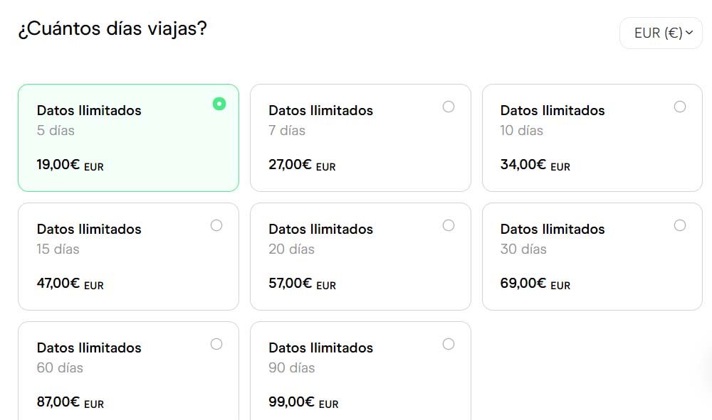 Precio de HolaFly para Tailandia