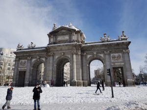 La gran nevada en Madrid en enero de 2021