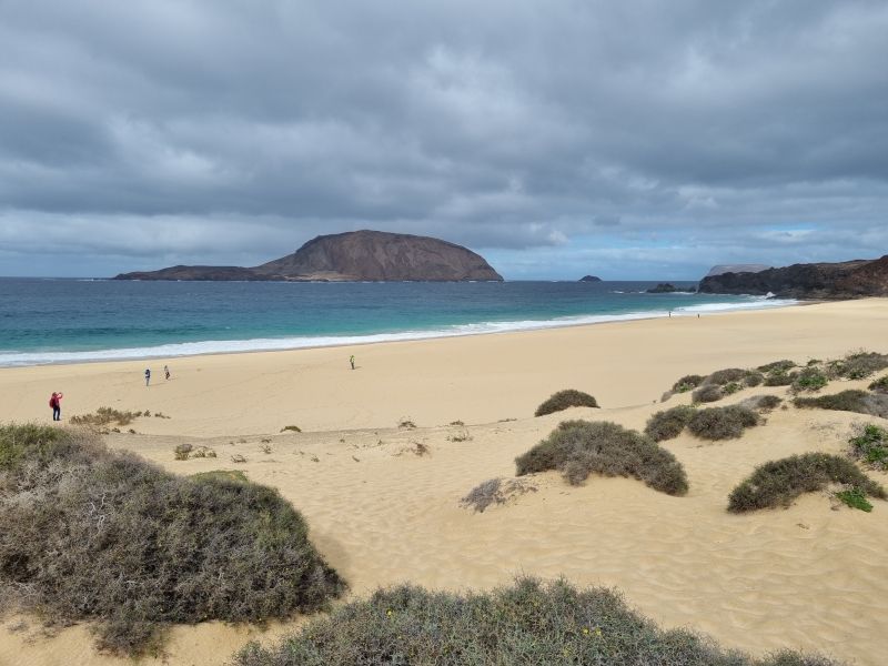 playa de las conchas la graciosa