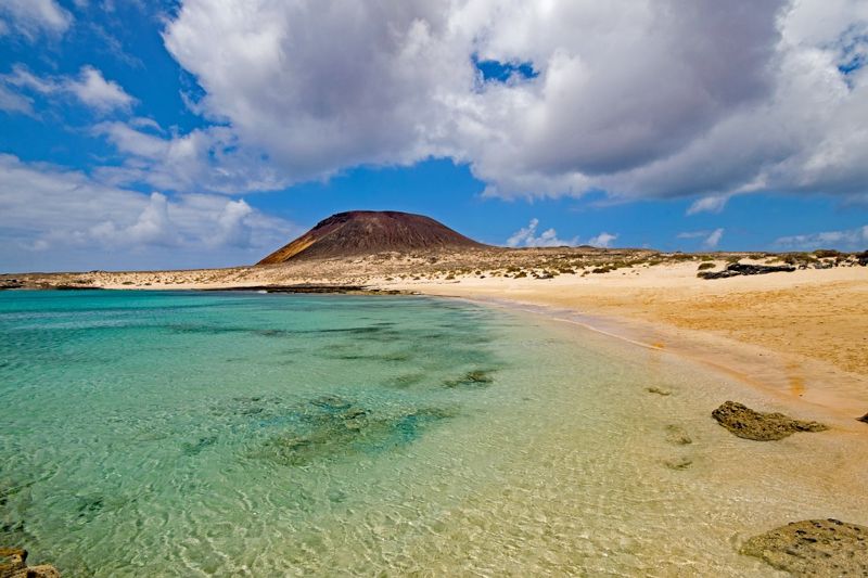 playa francesa en la graciosa