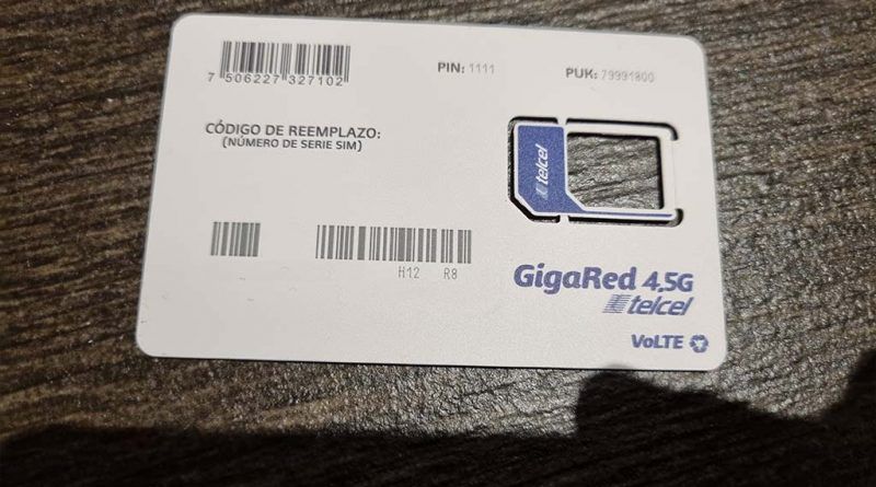 Tarjeta SIM de Internet en México