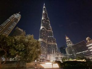 Burj Khalifa por la noche
