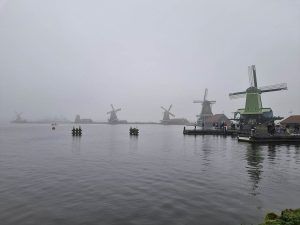 Vista de los molinos de Zaanse Schans