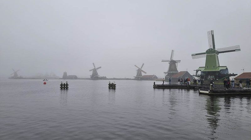 Vista de los molinos de Zaanse Schans