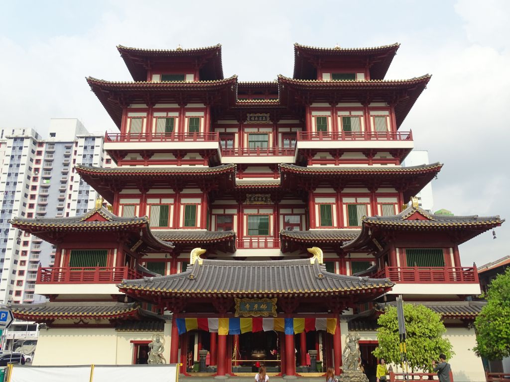 templo reliquia del diente de buda en singapur