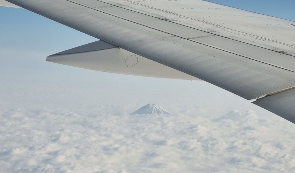 monte fuji desde el avion