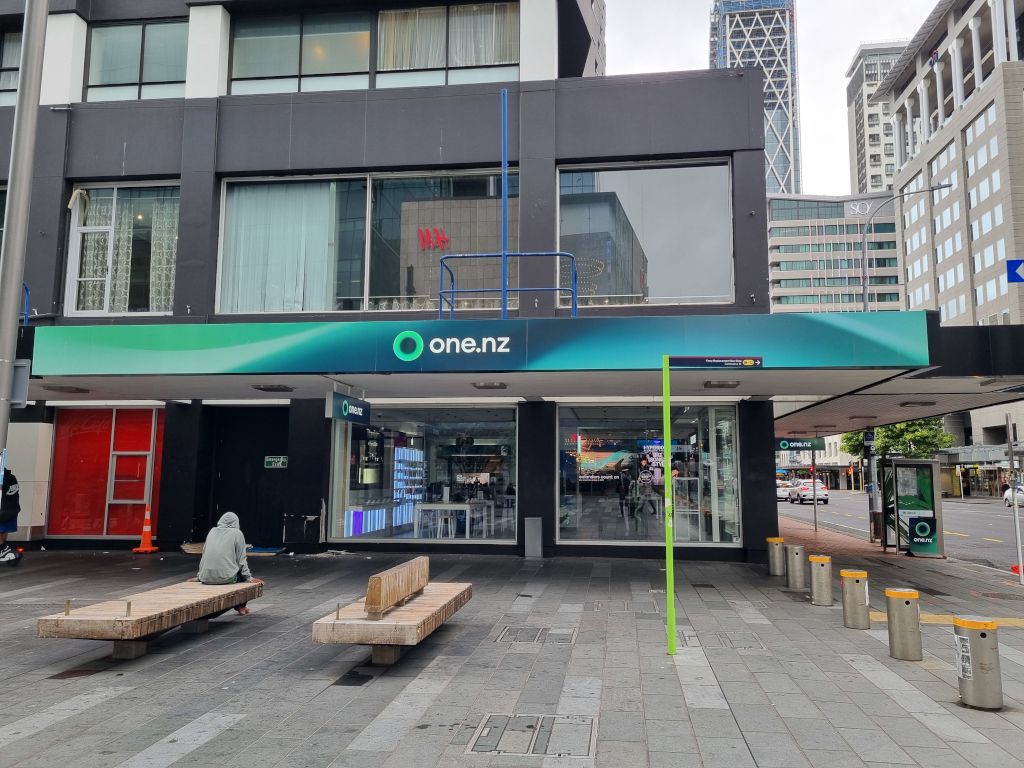 tienda de One NZ en el centro de Auckland