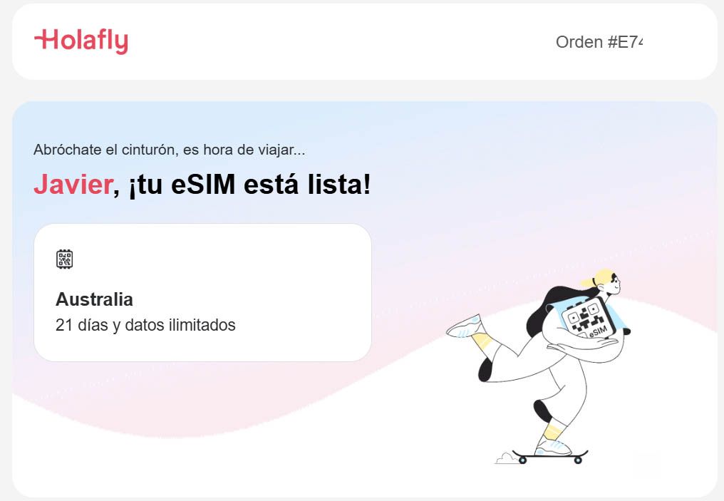 eSIM de HolaFly para Australia