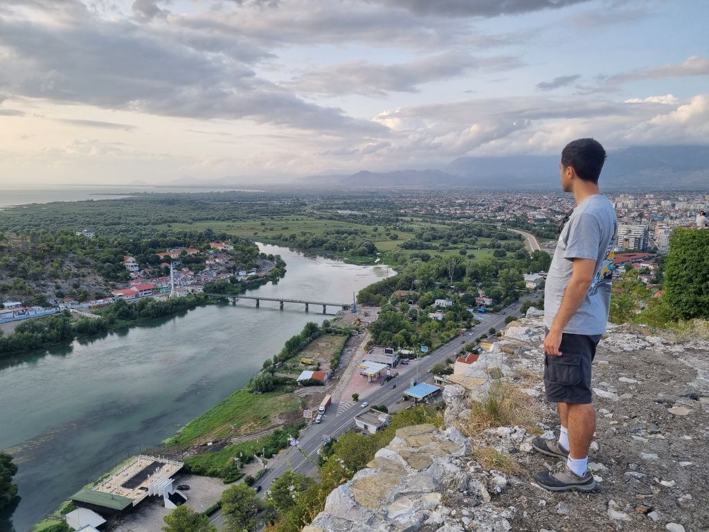 vistas desde el castillo de shkoder