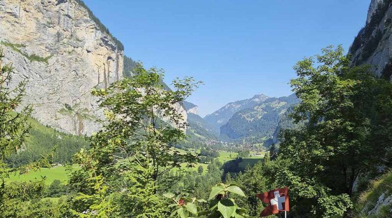 Ruta senderista cerca de Lauterbrunnen, donde perdí la cobertura con HolaFly