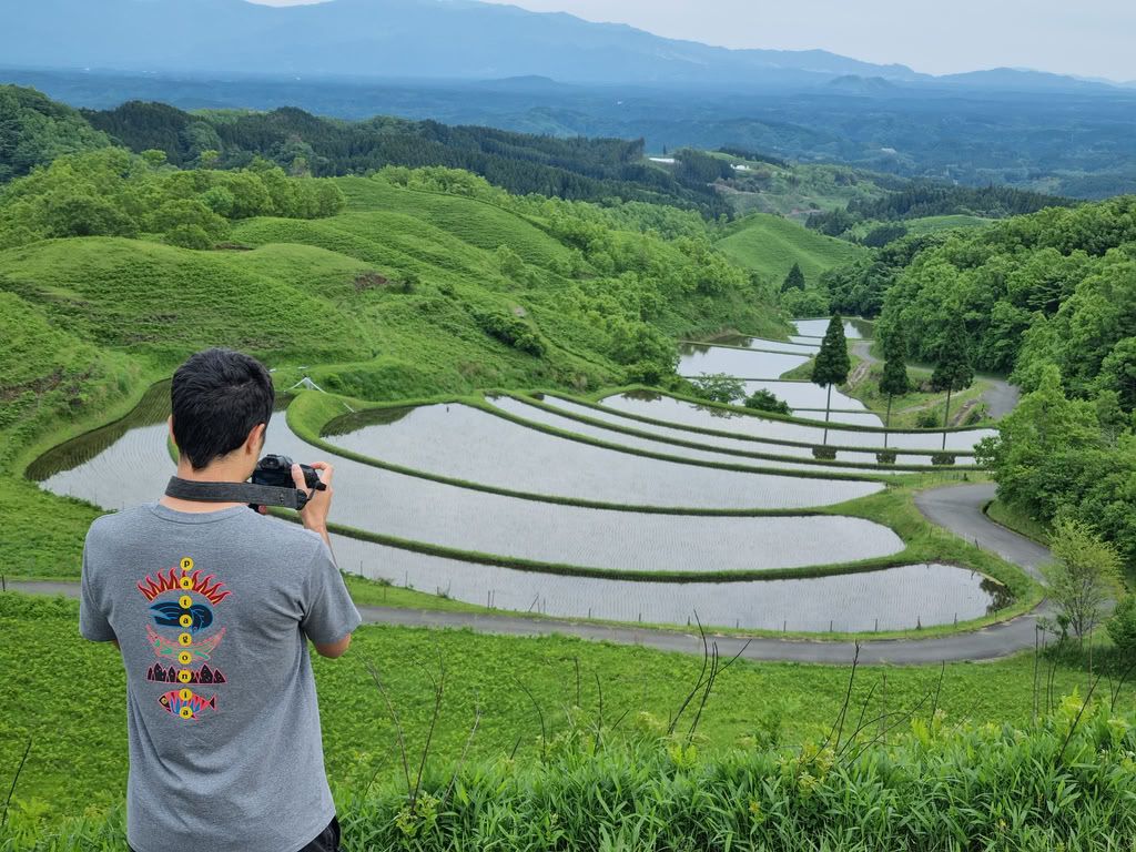 terrazas de arroz cerca del manantial Yamabuki